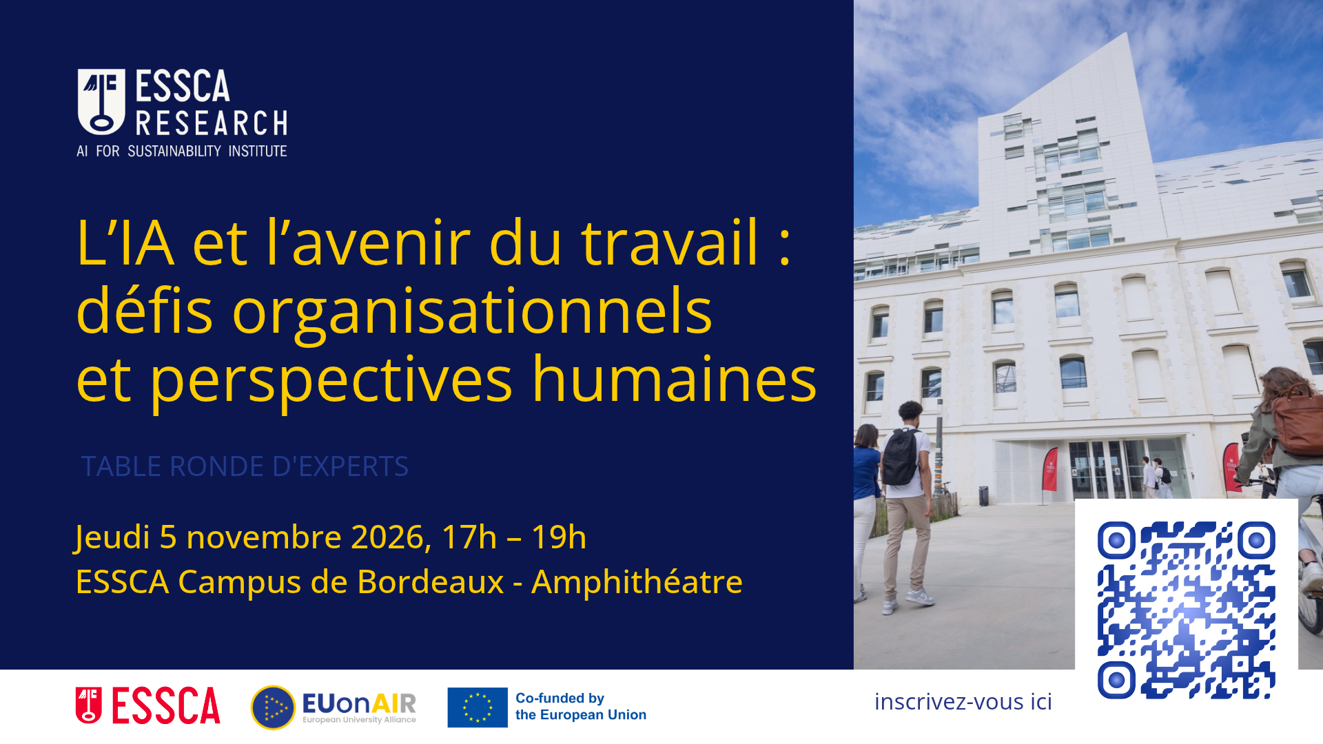 Image de l'événement Travailler avec l’IA : quels enjeux pour les personnes et les organisations.