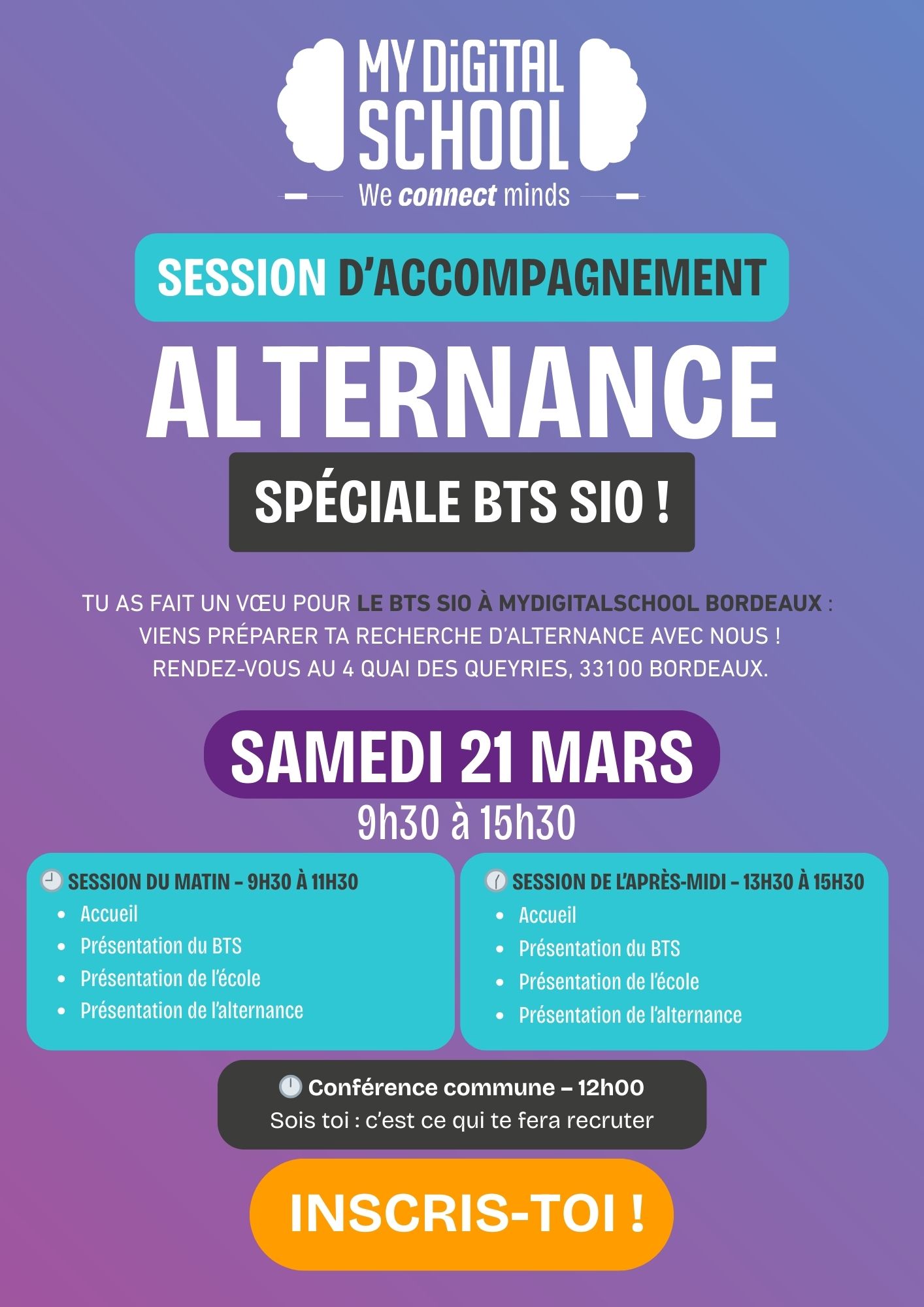 Session accompagnement alternance spécial BTS SIO