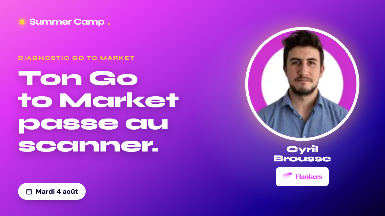 Atelier : Diagnostic Go to Market