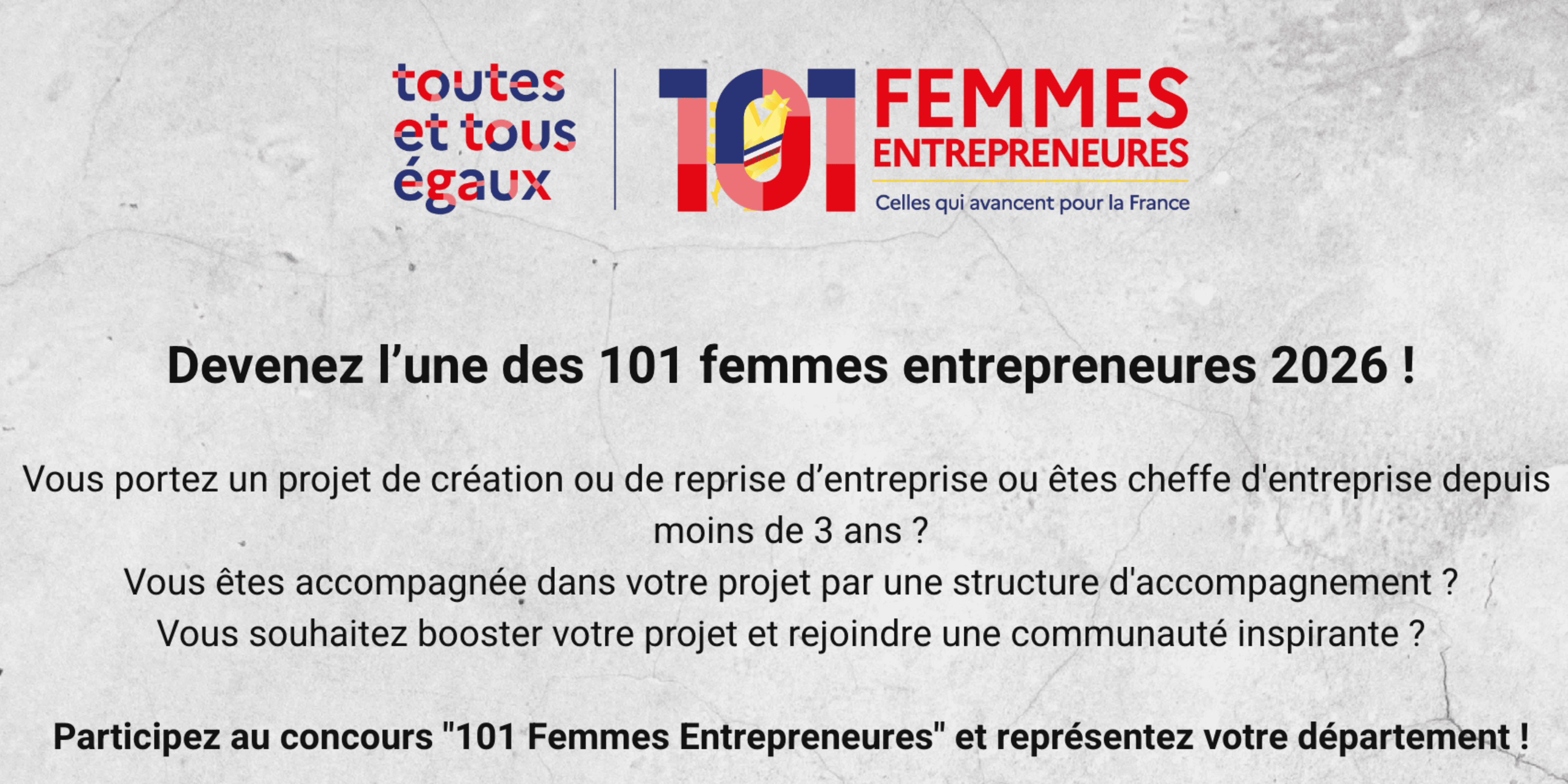 Concours « 101 femmes entrepreneures »