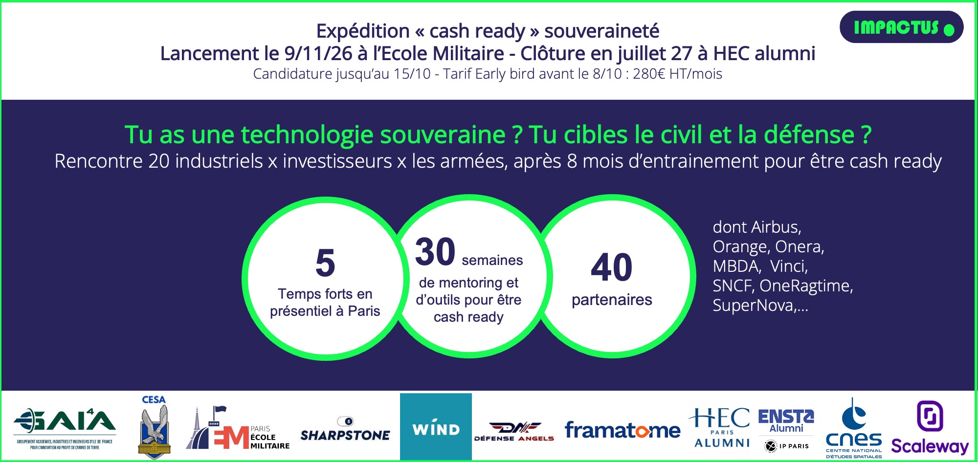 Image de l'évenement Expédition "cash ready" - Entrepreneurs de la souveraineté