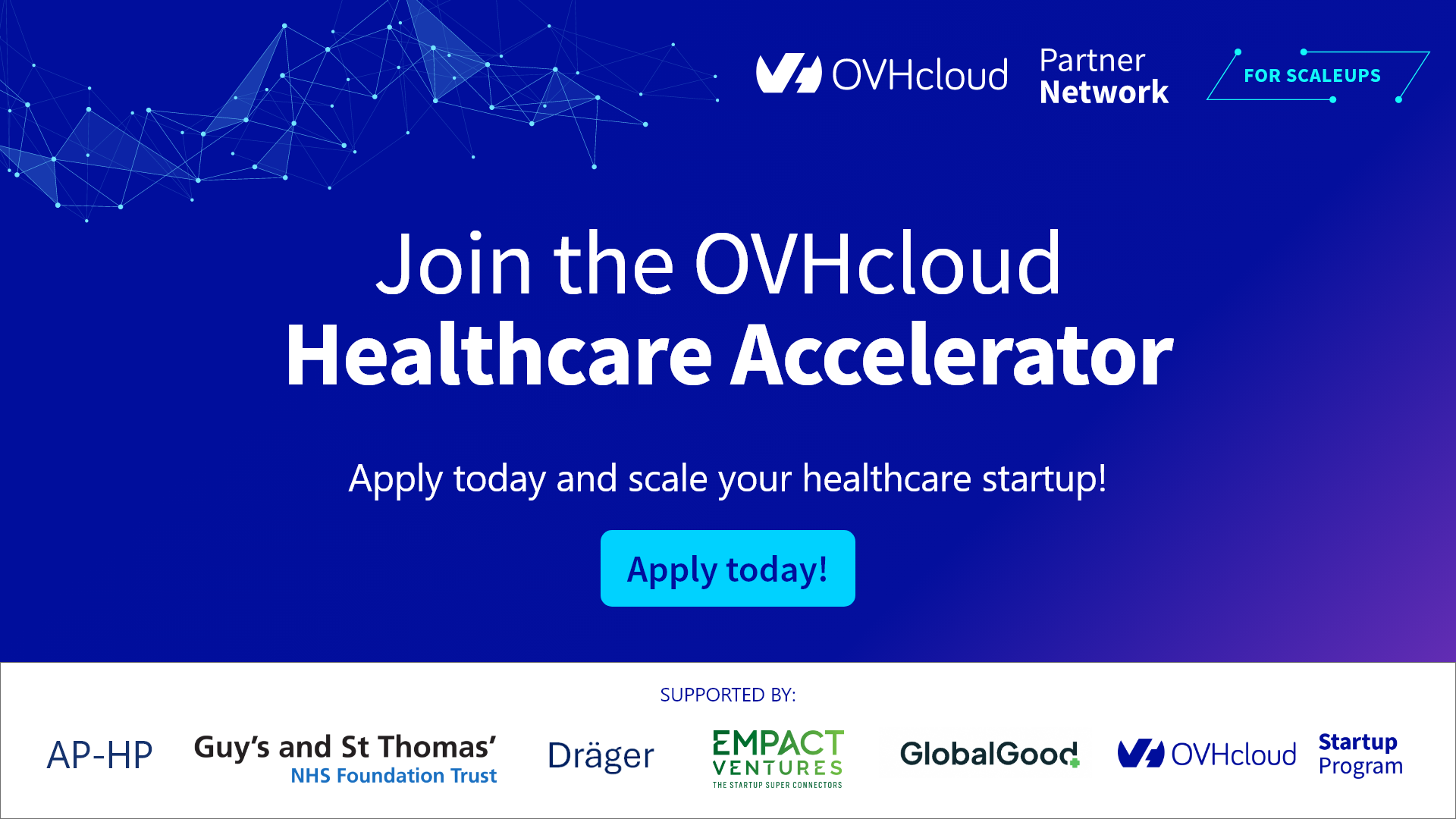 OVHcloud lance son Healthcare Accelerator