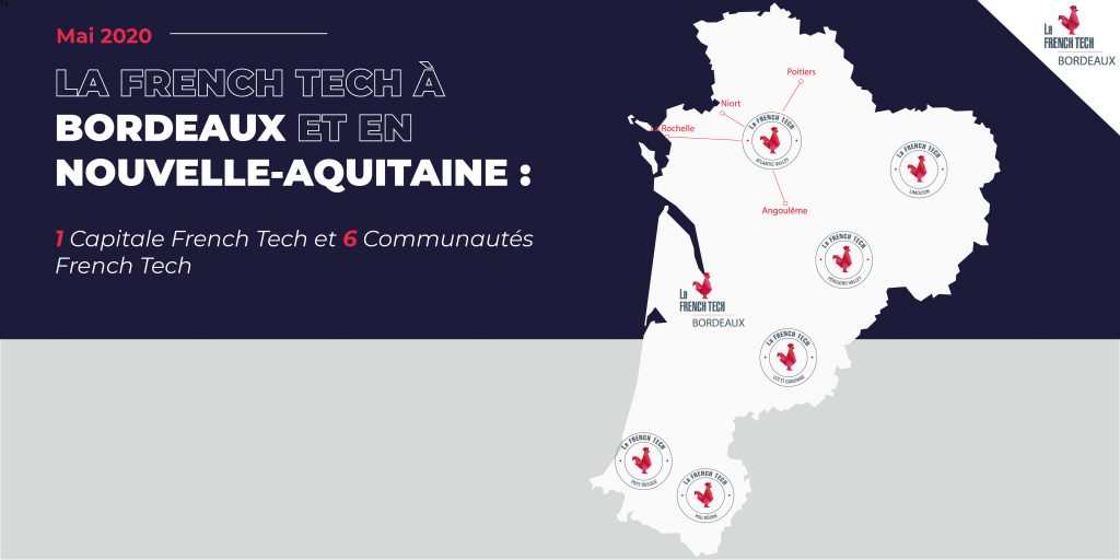 Carte French Tech Bordeaux Nouvelle-Aquitaine