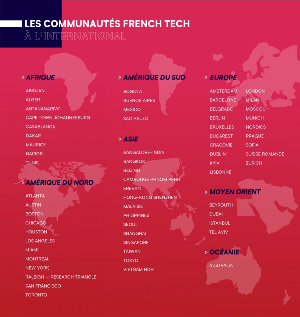 Les communautés French Tech à l'international