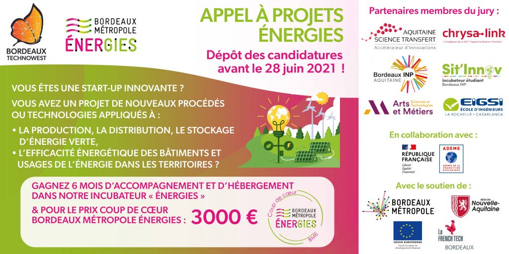 Bordeaux Métropole Énergies et Bordeaux Technowest recrutent les nouvelles startups qui s’installeront à l’incubateur La Place