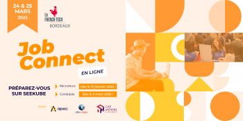 Le Job Connect revient sur deux jours 100% en ligne les 24 et 25 mars 2022 !