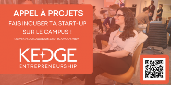 L’incubateur-accélérateur KEDGE Entrepreneurship recrute ses prochaines promotions