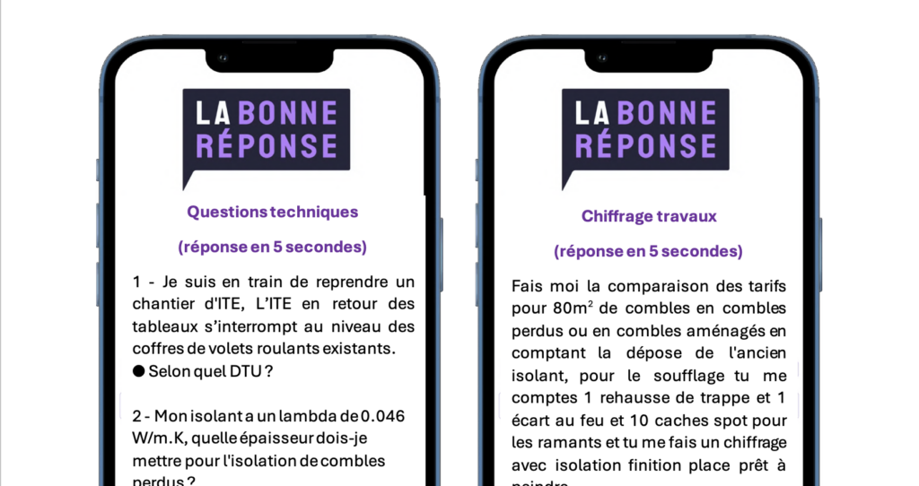 LA BONNE RÉPONSE LA BONNE RÉPONSE